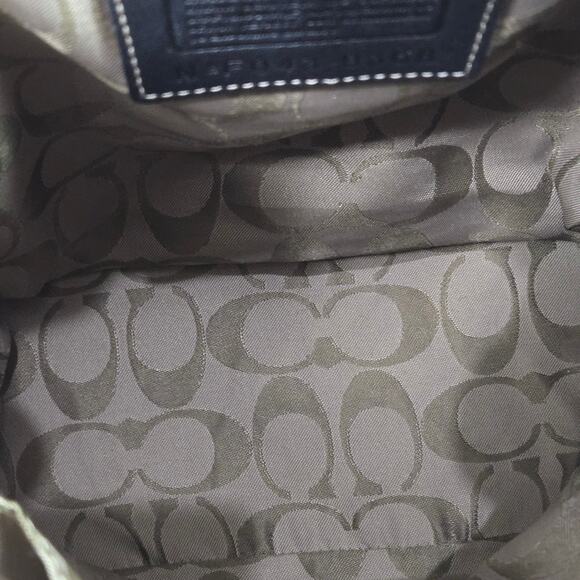 Vintage Coach Studio Legacy Backpack Black Mini Bag Y2K Leather Drawstring 9368 - Picture 11 of 14